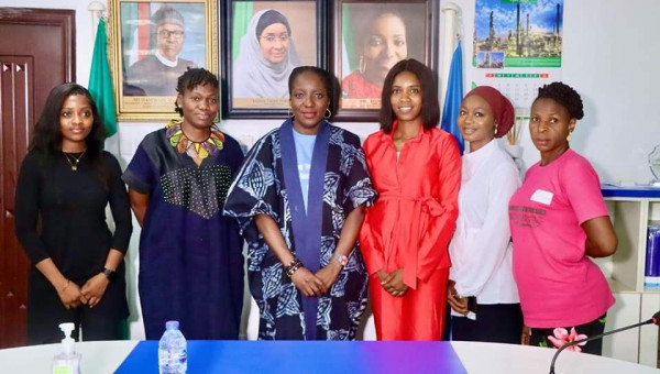 AEIG PAYS THE DG NAPTIP AN ADVOCACY VISIT 